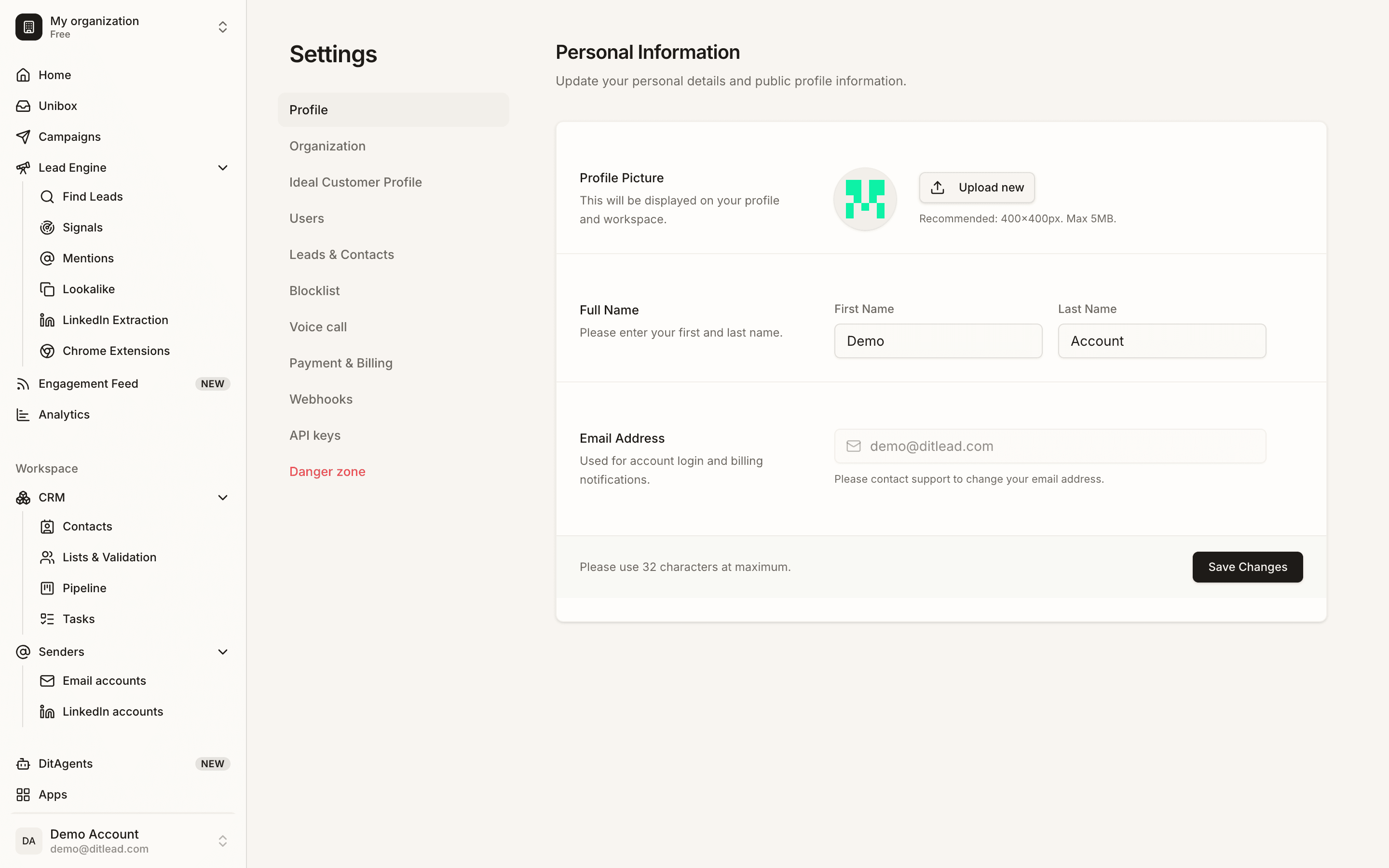 Create or switch workspaces: Workspace switcher