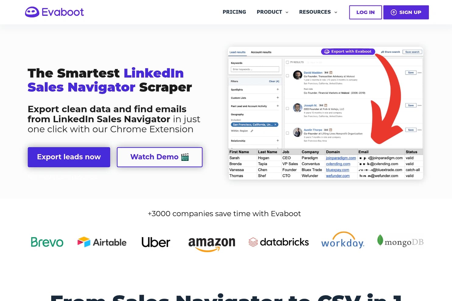 Evaboot homepage