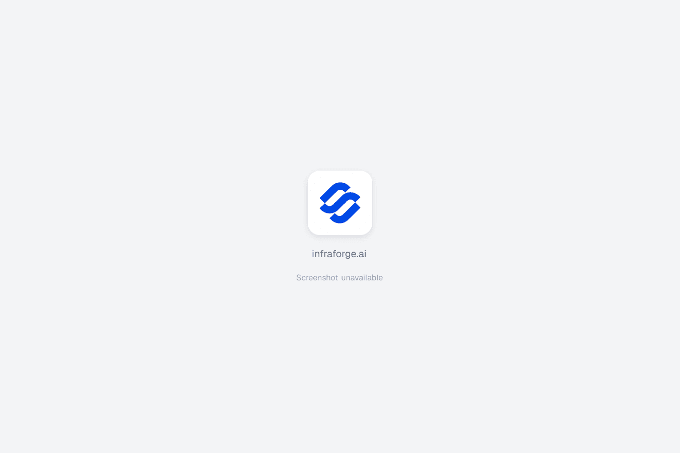 Infraforge homepage