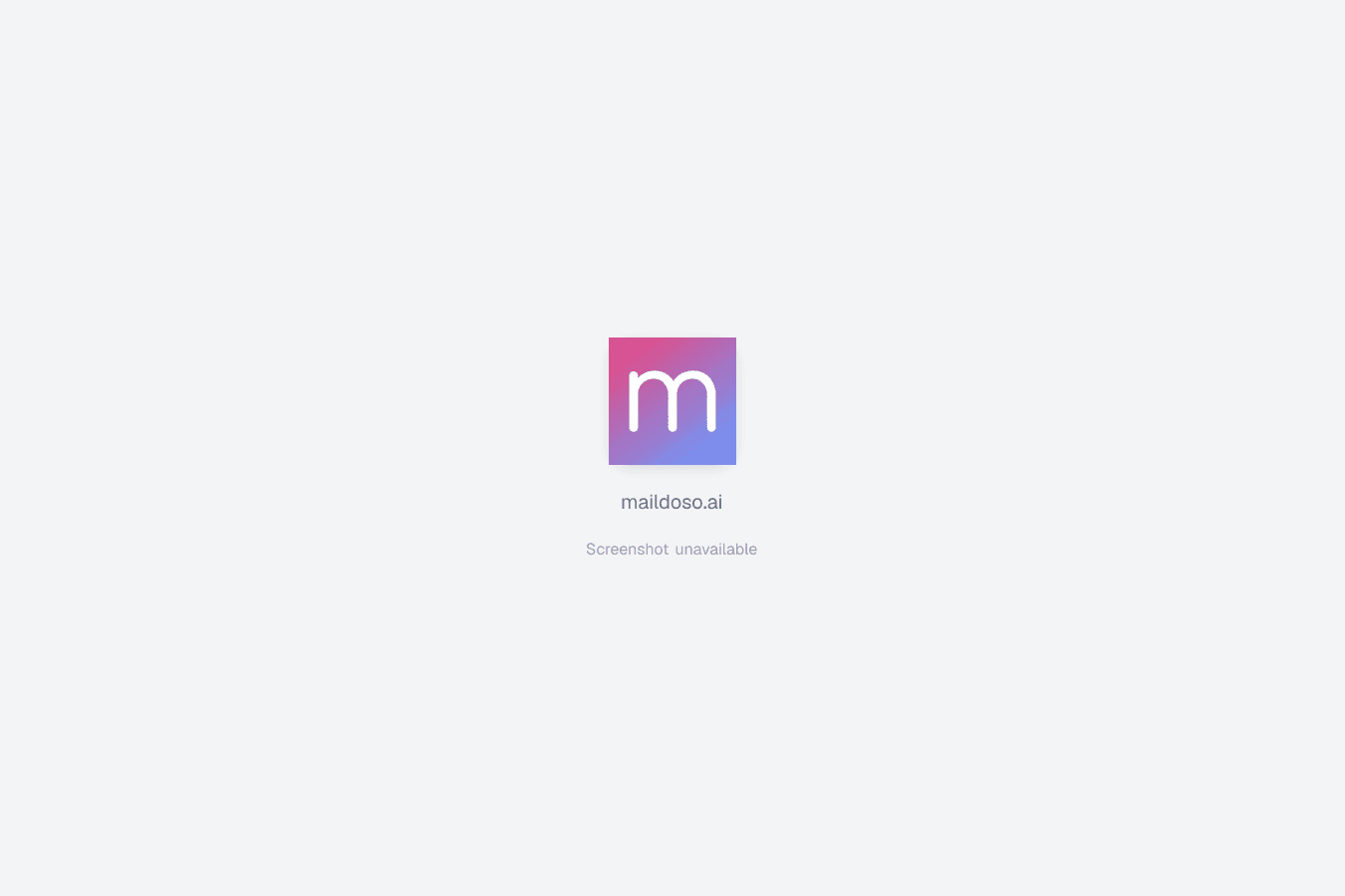 Maildoso homepage