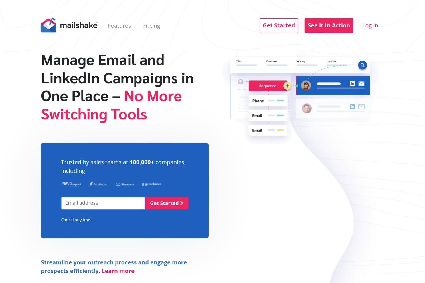 Mailshake Dashboard - Beginner-Friendly Cold Email Platform