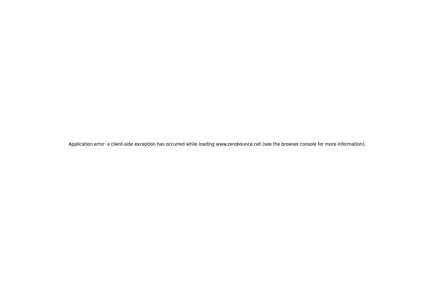 ZeroBounce homepage