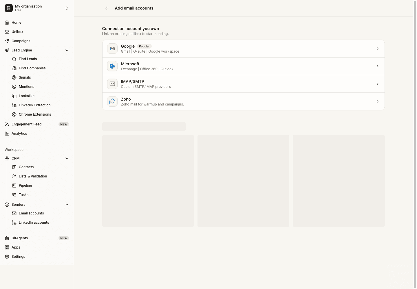 How email warmup works: Warmup status overview