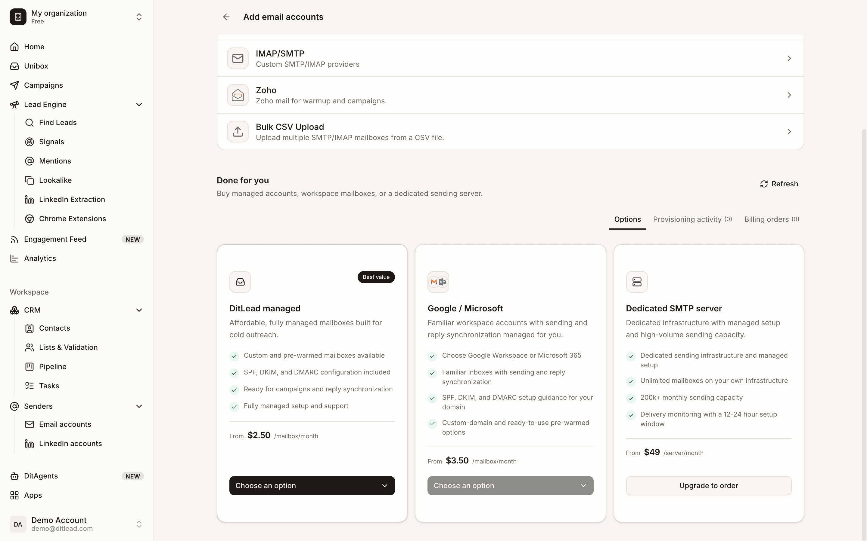 How pre-warmed email accounts work: Pricing and plans